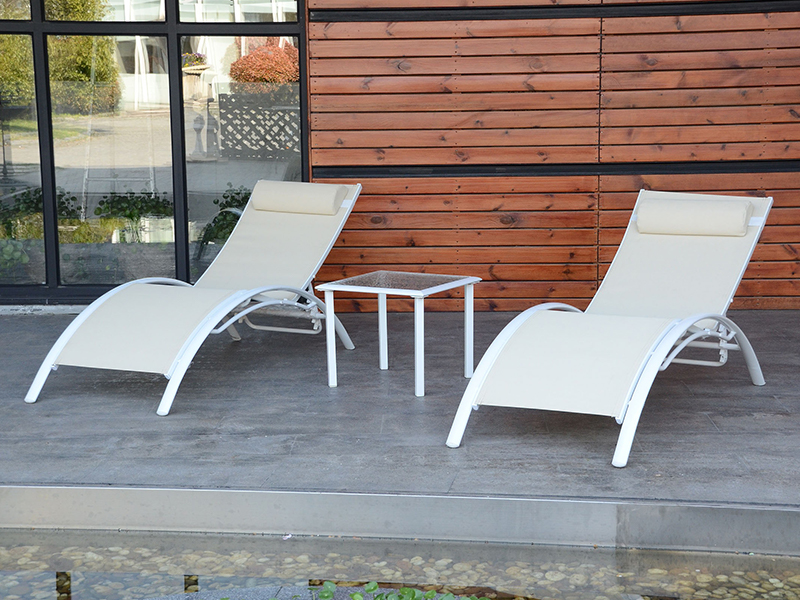 Utendørs solseng, Mesh Lounge Chair YQ-TB-426C