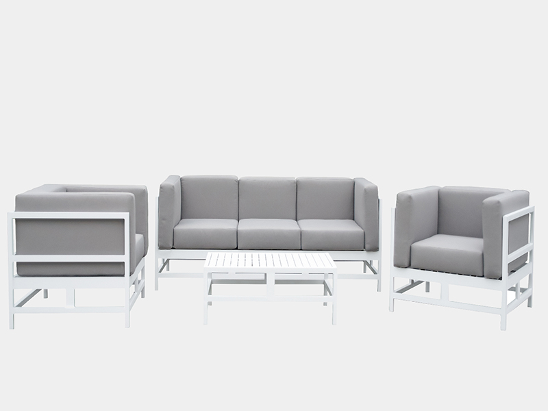 All aluminiumsramme med pute sofa, hotellmøbler, bakgård hage uteplass sofa møbler utendørs