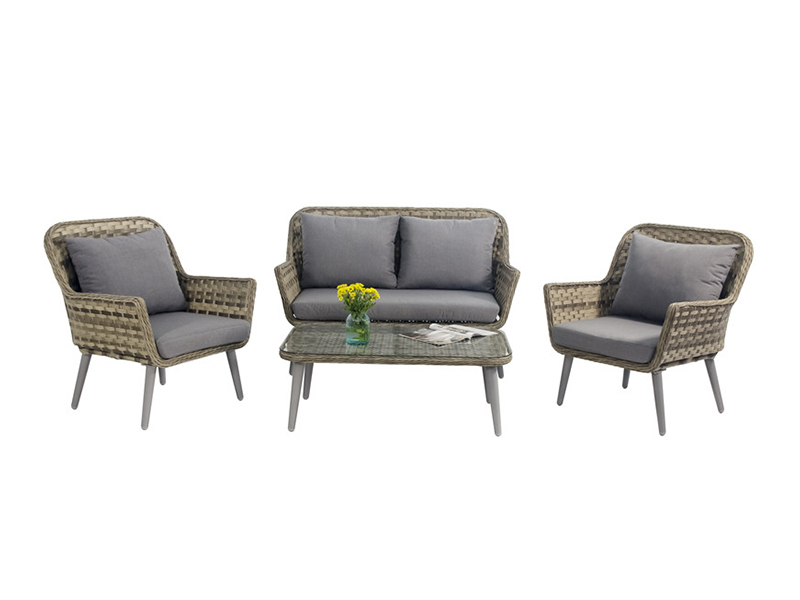 Garden Patio Furniture Outdoor Leisure Rattan Sofa Set, KD Design YQR-705